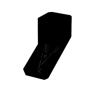 Chute stepper support block